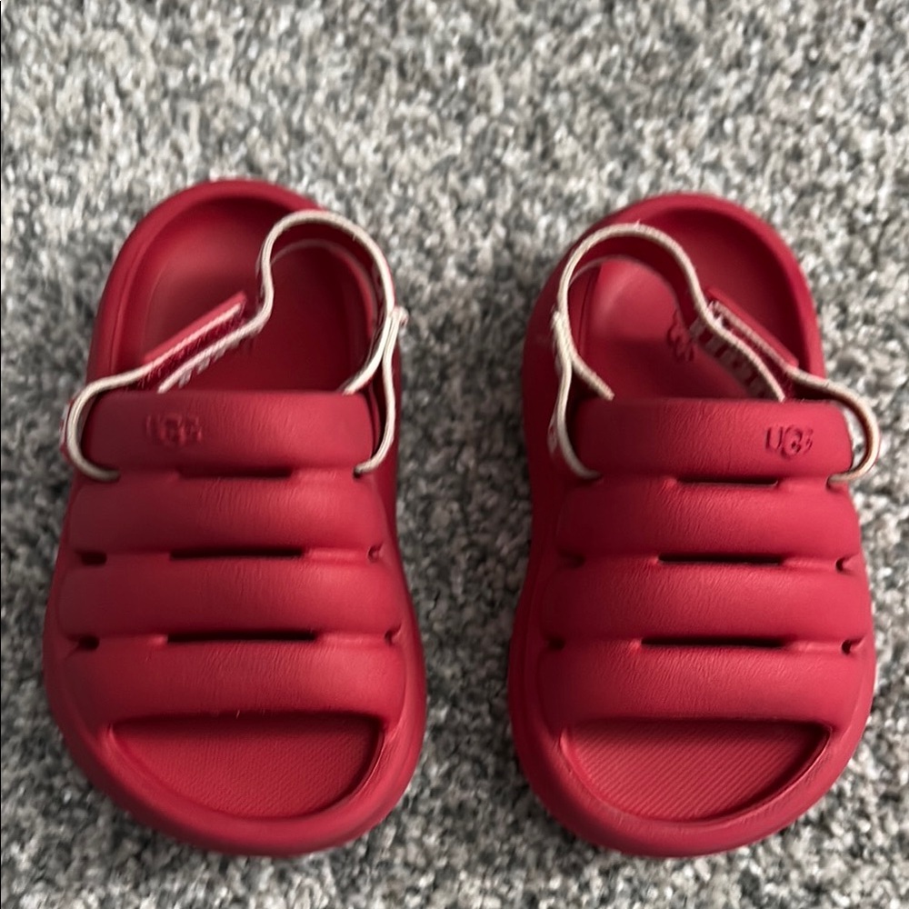 UGG Kids Red Sandals
